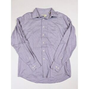 Tommy Bahama Purple‎ Collared Long Sleeve Button Up Men's Size 15.5 34-35